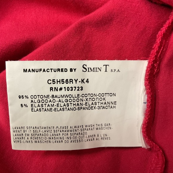 Armani Jeans Women's Short Sleeve Cotton Blend Graphic T-Shirt Top Size 10 - Picture 12 of 12